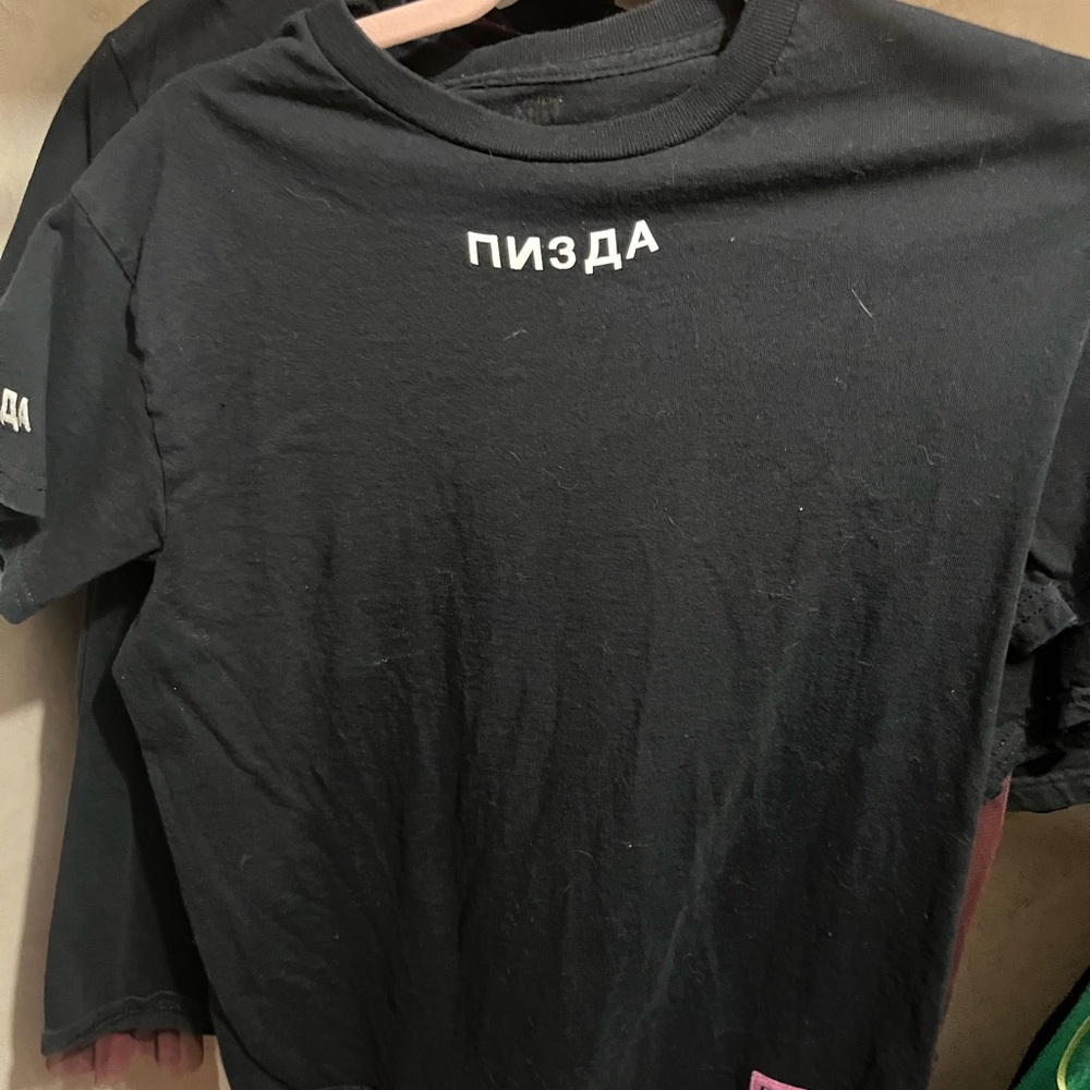 Pu z z y Riot Band Tshirt ПИЗДА girl punk band size M rare merch